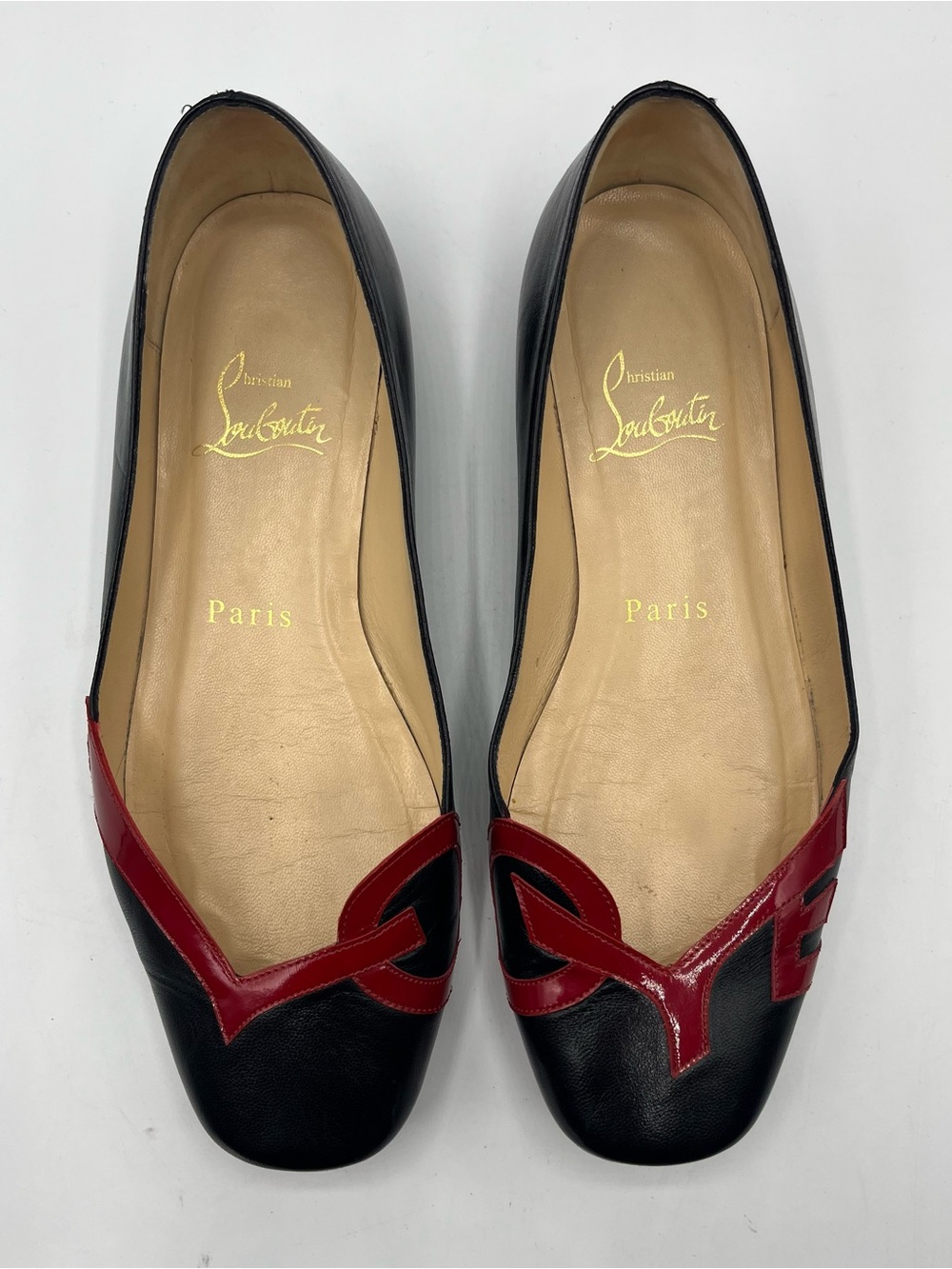 Christian Louboutin Love Ballet Flats Red Bottoms 35.5